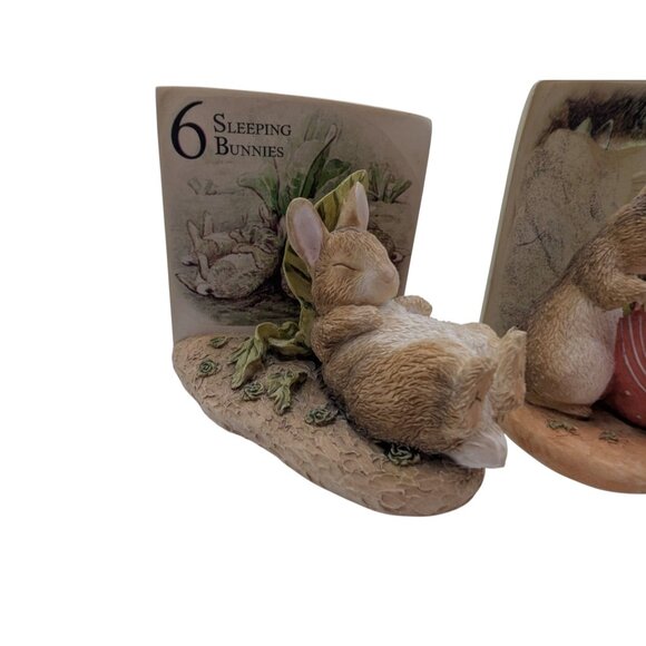 1997 The World of BEATRIX POTTER "6 Sleeping Bunnies" Figurine plus bonus one - Picture 9 of 16